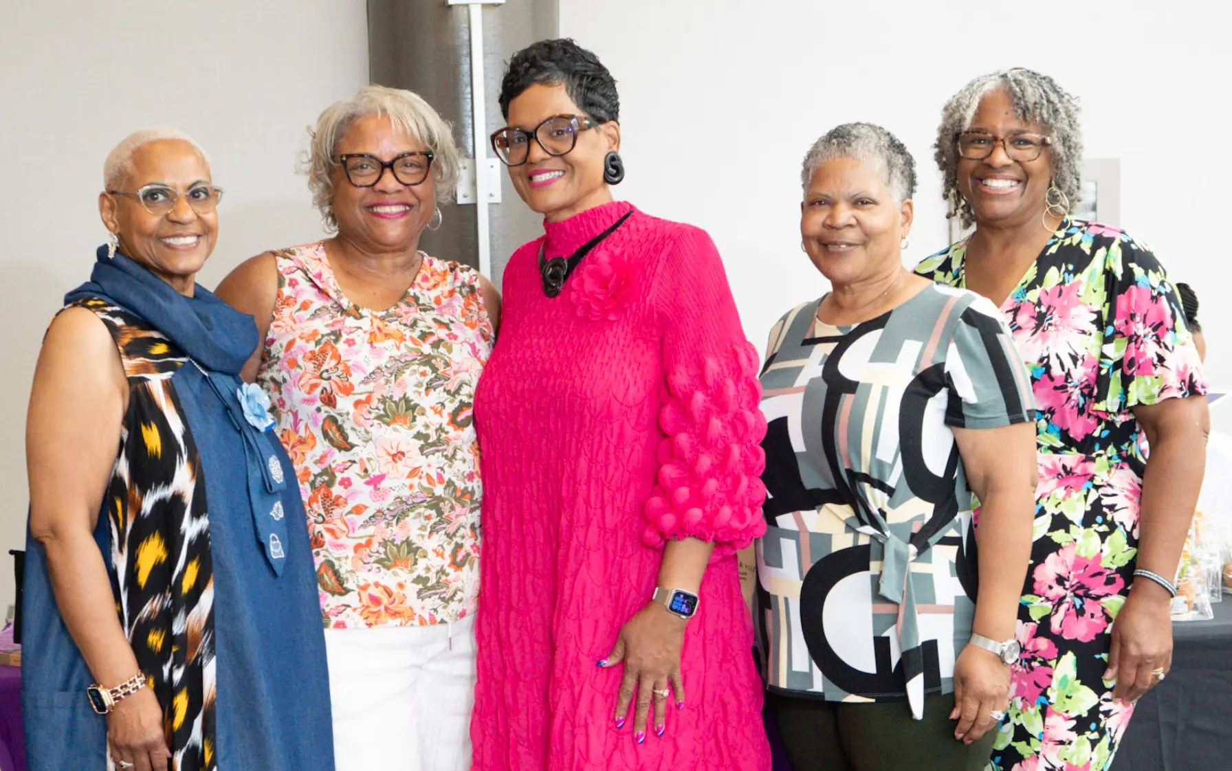Dr. Lucretia with four women at an Another Step gathering